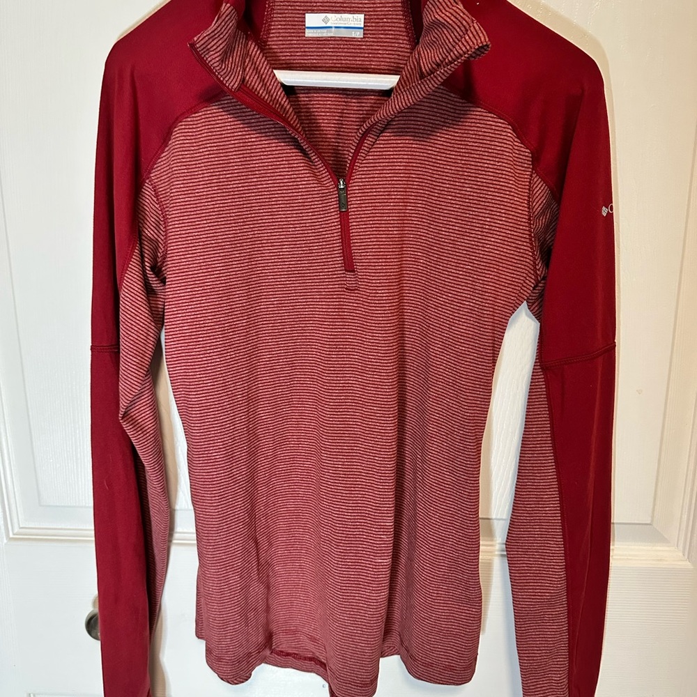 Columbia Crimson Striped Pullover